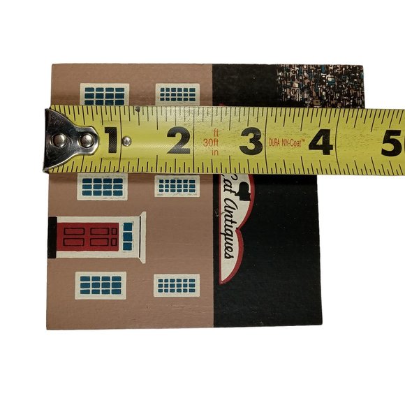 Cat's Meow Village Series VII Black Cat Antiques Building Signed Faline 1989 - Picture 7 of 7